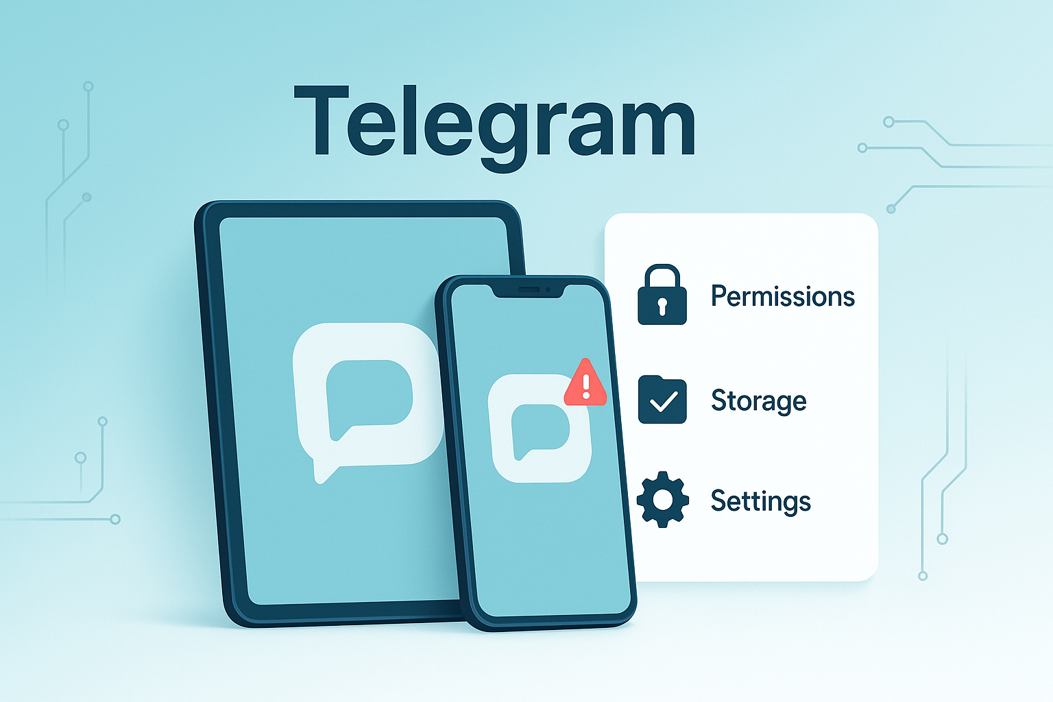 Telegram权限与存储检查项