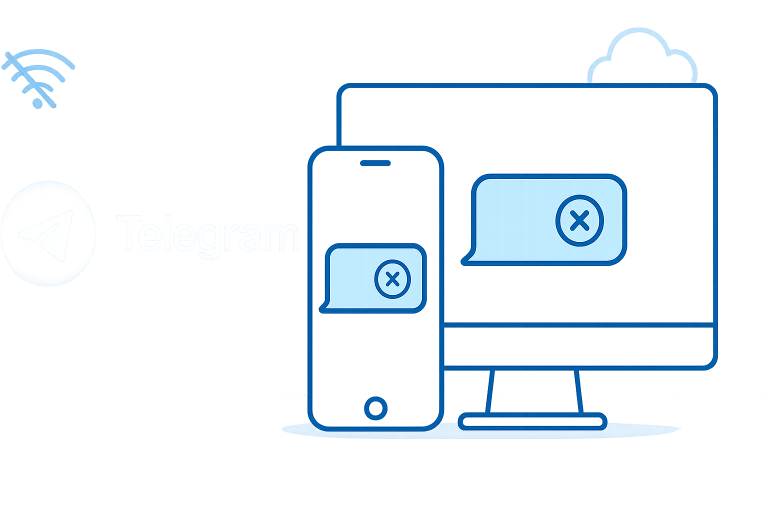 Telegram为什么消息发不出去？
