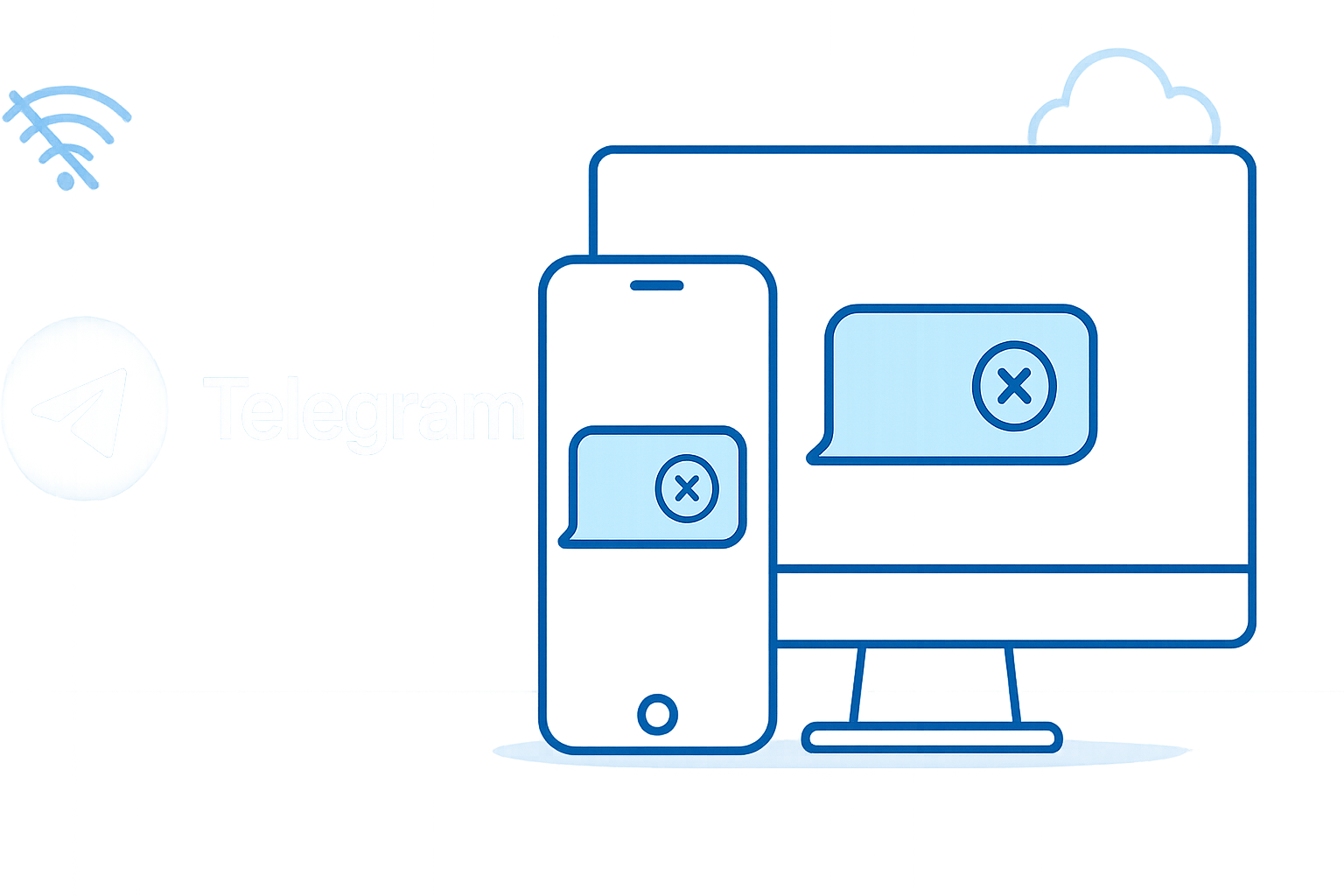 Telegram为什么消息发不出去？