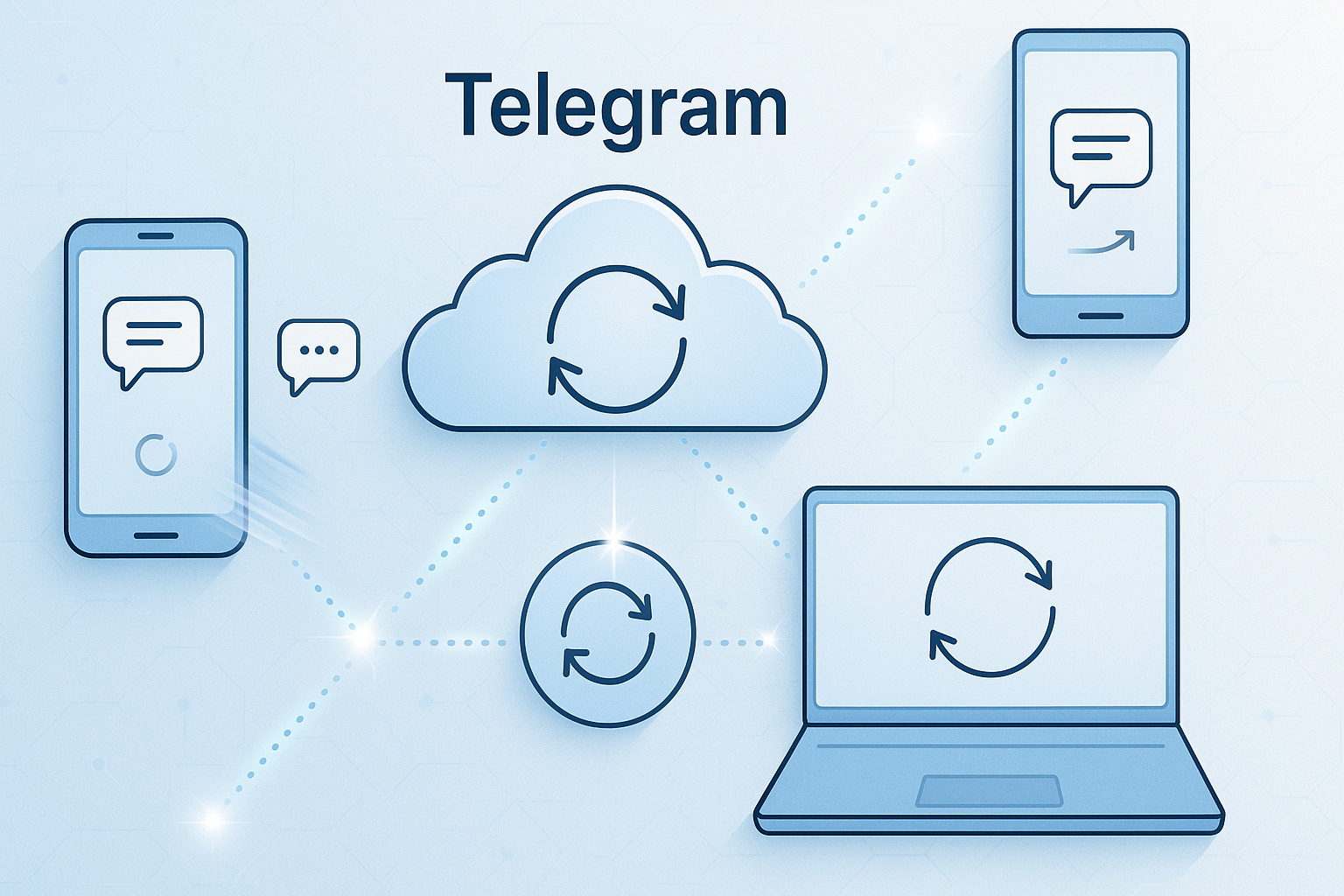 Telegram 多设备同步影响